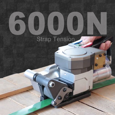 kaufen Pneumatisches Gurtwerkzeug Halbautomatische 6000N Max.Tension Gurtmaschine für 32mm PP/PET Handkarton Verpackung Spannungsschneider online manufacture