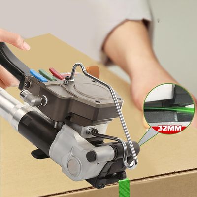 kaufen CE 6000N Pneumatische Kunststoff-Strapping-Werkzeug-Box-Strapping-Maschine 32mm PET-Portable Paletten-Strapping online manufacture