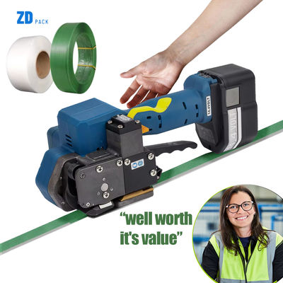 kaufen Verpackungswerkzeug Upgrade Ziegel PP PET Bündelung Spannungsband Wickelwerkzeuge Wiederaufladbare Batterie Elektrische Bandmaschine online manufacture
