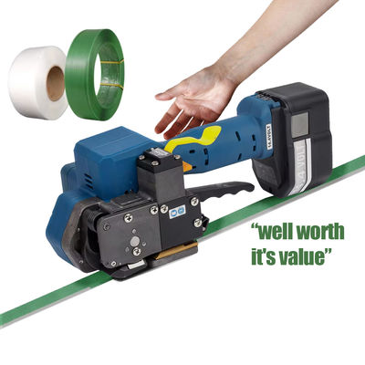 kaufen Elektrische Wiederaufladbare Strapper Batterietool 12-19mm Breite PP PET Handheld Strapping Machine Heißschmelzende elektrische Strapper online manufacture