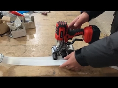 Ein müheloses und praktisches, batteriebetriebenes Kunststoff-Gurtwerkzeug zum schnellen Gürten